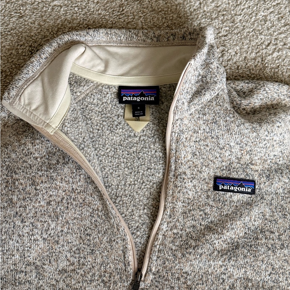 Patagonia Women's Zip-Up Jacket in Gray and Cream